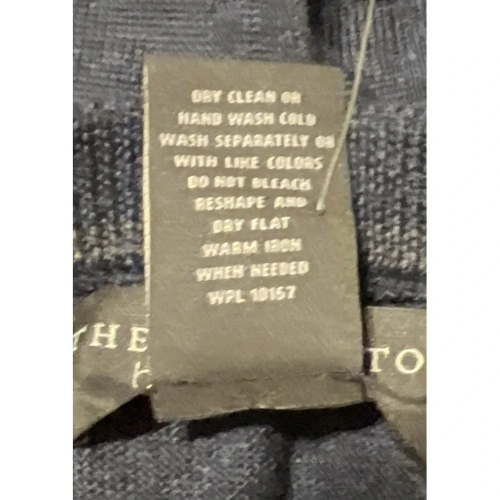 Bloomingdale's The Men's Store 100% Merino Wool Steel Blue Sweater Sz Medium NWT